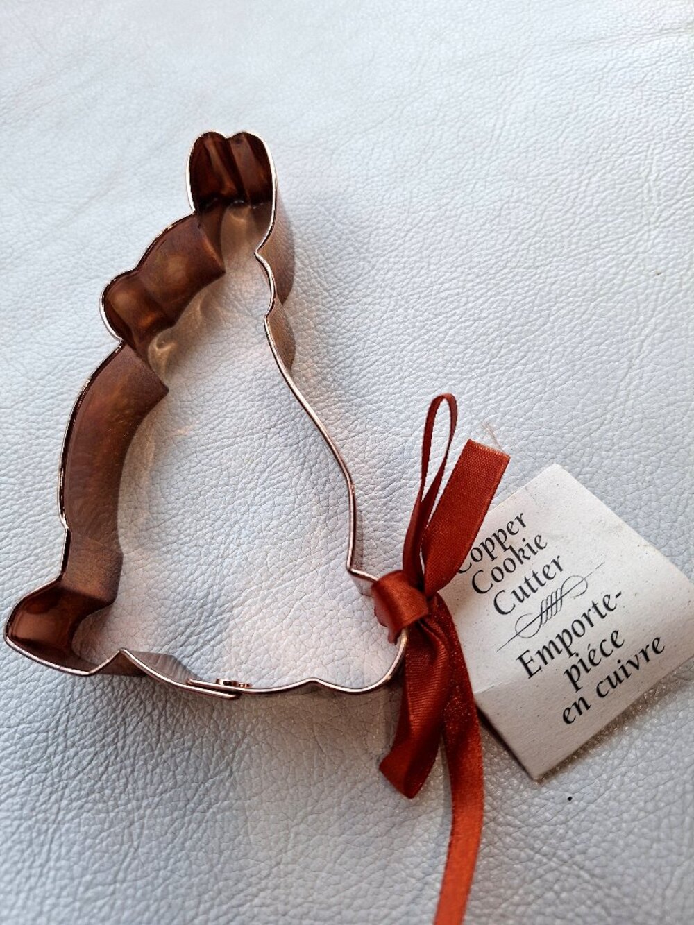 Fox Run 100% Copper Rabbit Bunny Cookie Cutter 5 ½” NWT